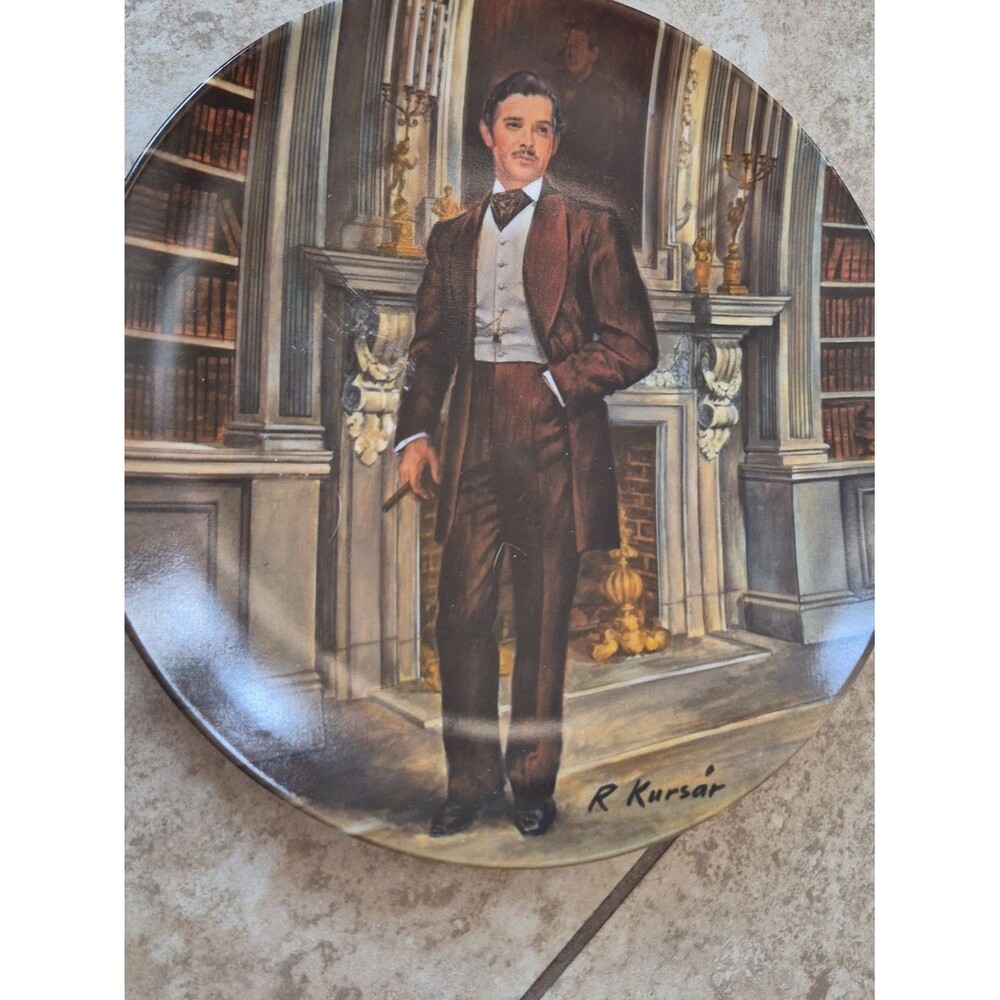 Knowles "Rhett" Gone with the Wind Vintage Plate - Picture 15 of 16